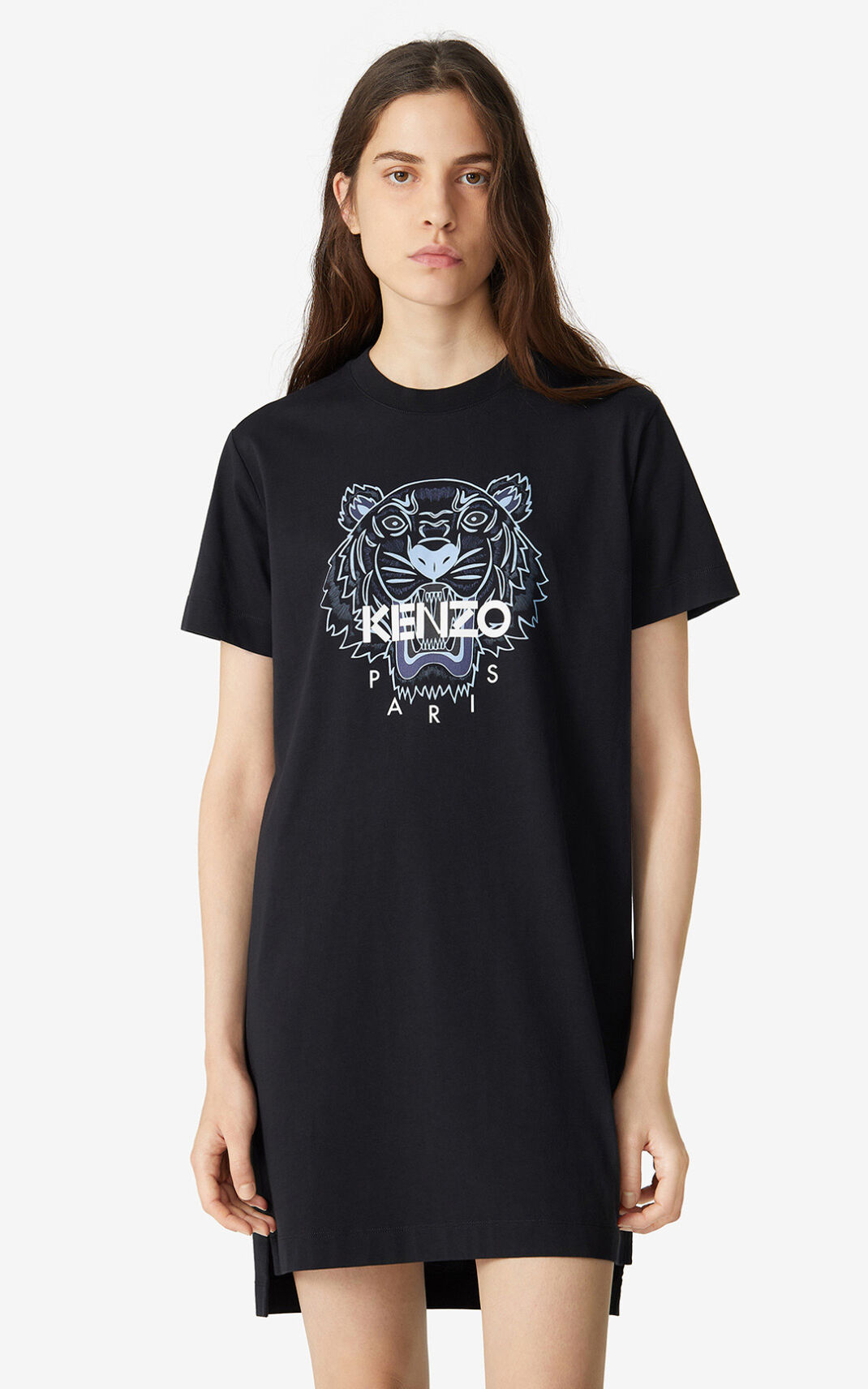 Kenzo Tiger T shirt Vestidos Mujer Negras | 2453079-SJ